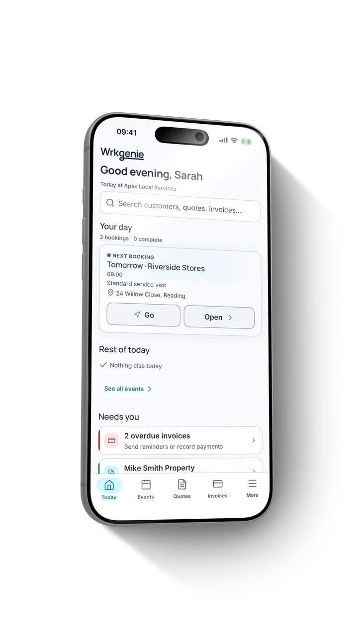 Apex Local Services managing a scheduled job in WrkGenie